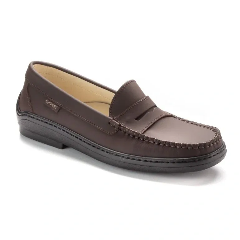 2512 - Brown Sahara Leather Soft Loafer for Girl by London Kids