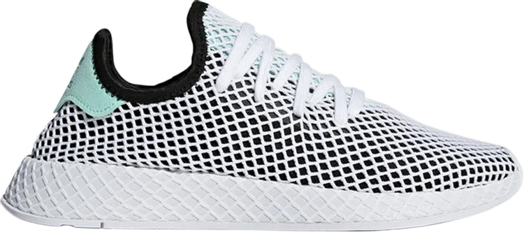 Adidas Deerupt 'Black Easy Green' Sneakers, black