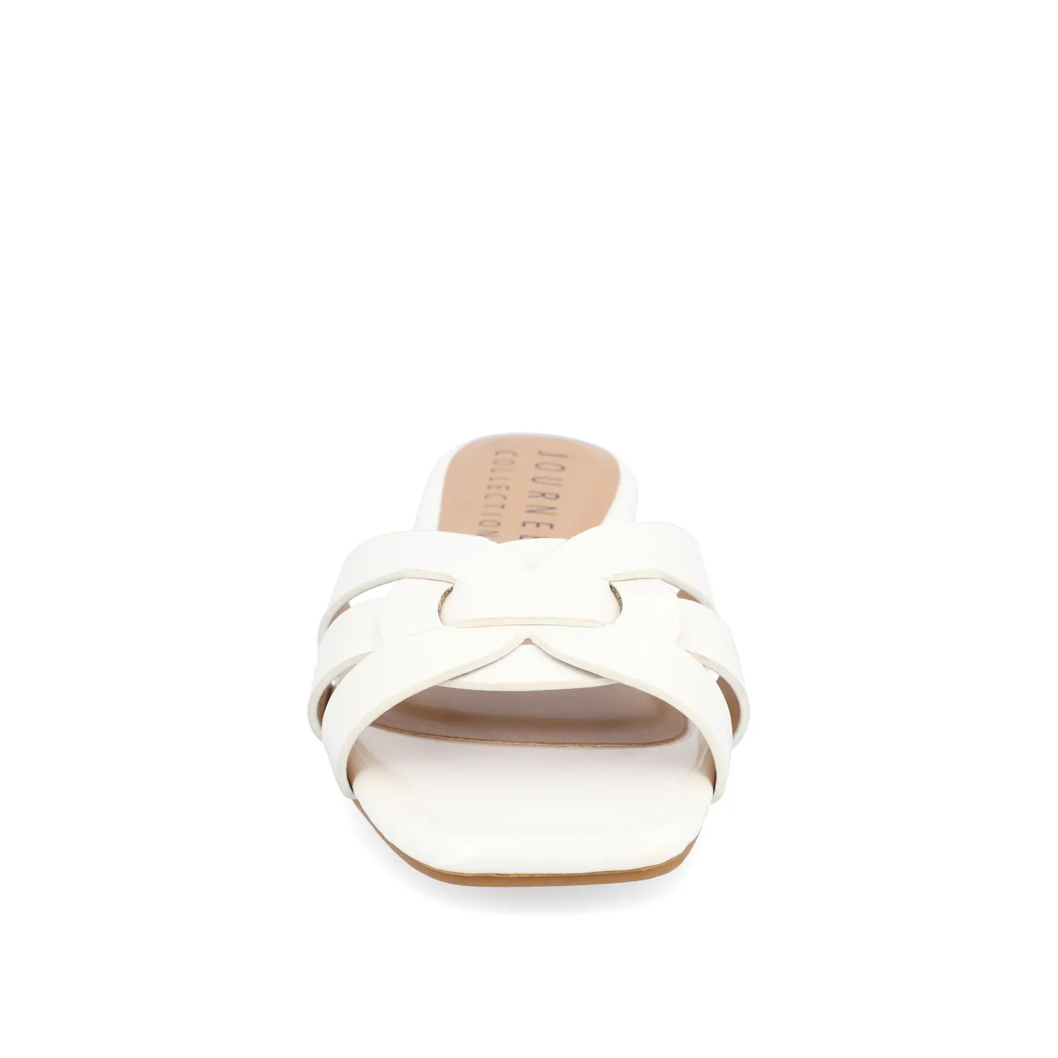 ARRINA BASIC PATENT SLIDE SANDALS IN WIDE