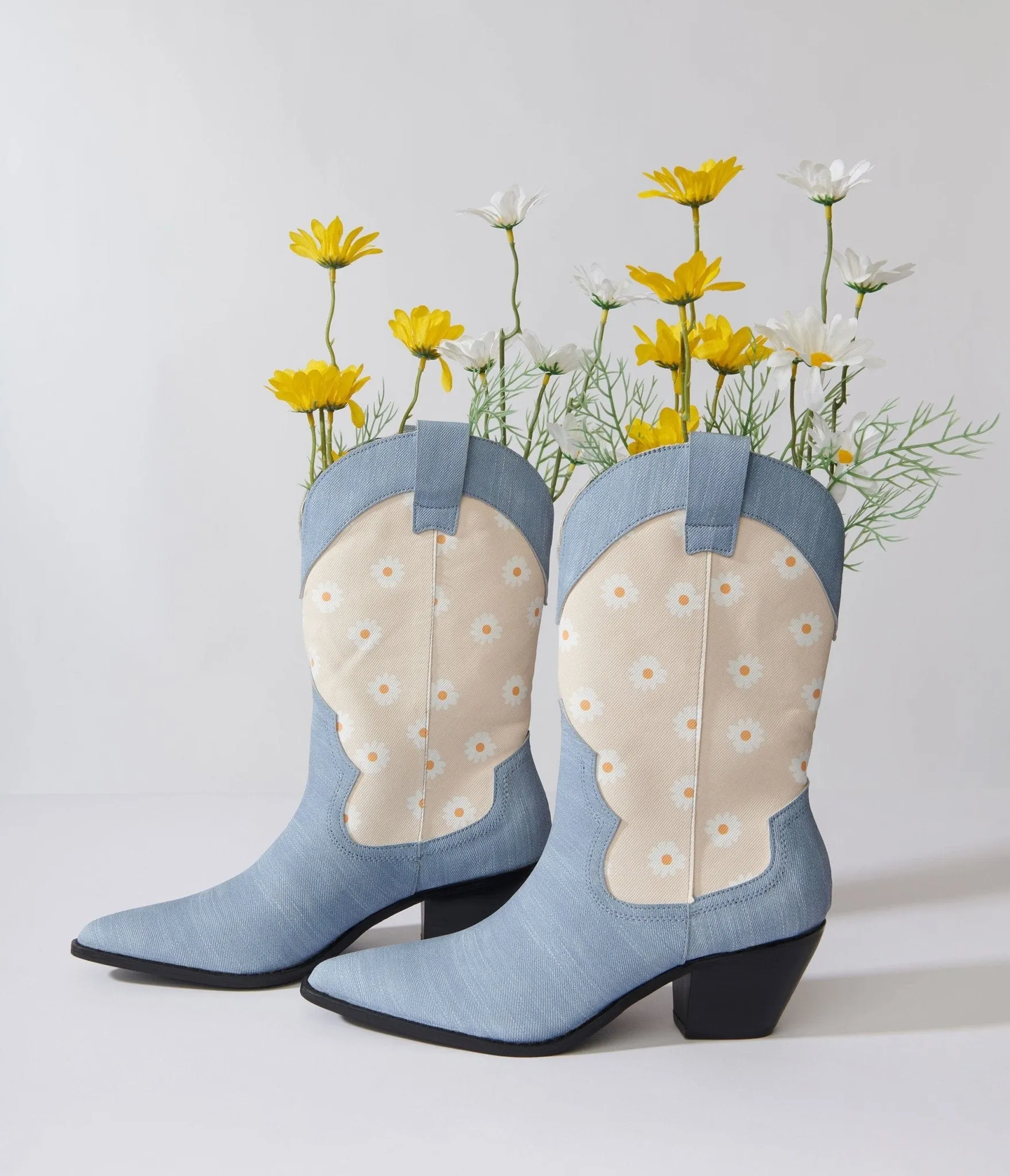 Denim Daisy Cowboy Boot