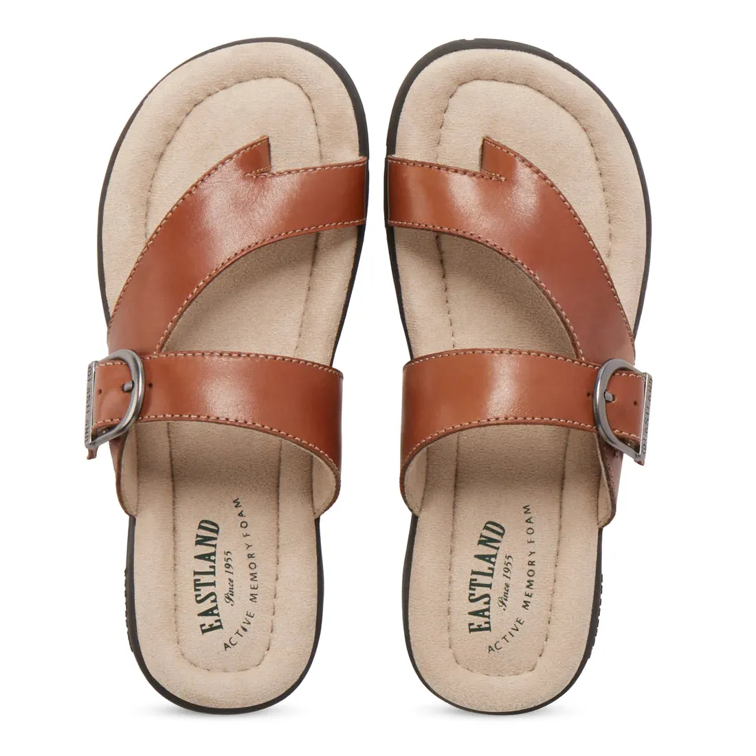 Eastland Women's Tahiti II Thong Sandal - Tan 3437-07M