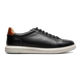 Florsheim Social Lace Toe Sneaker in Black with White