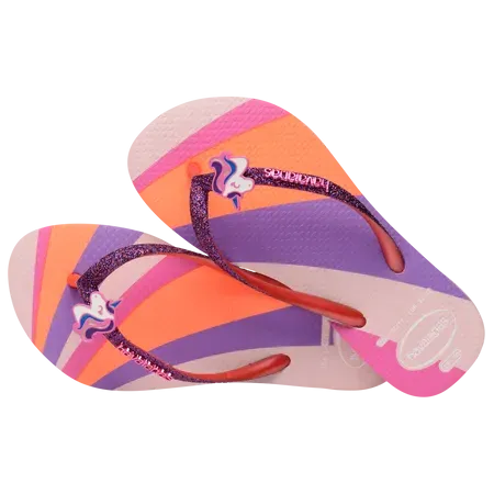 HAVAIANAS KIDS Slim Glitter Unicorn Sandal