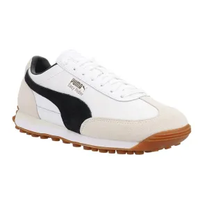 Puma Womens Easy Rider Mix Lace Up Sneakers Shoes Casual - White