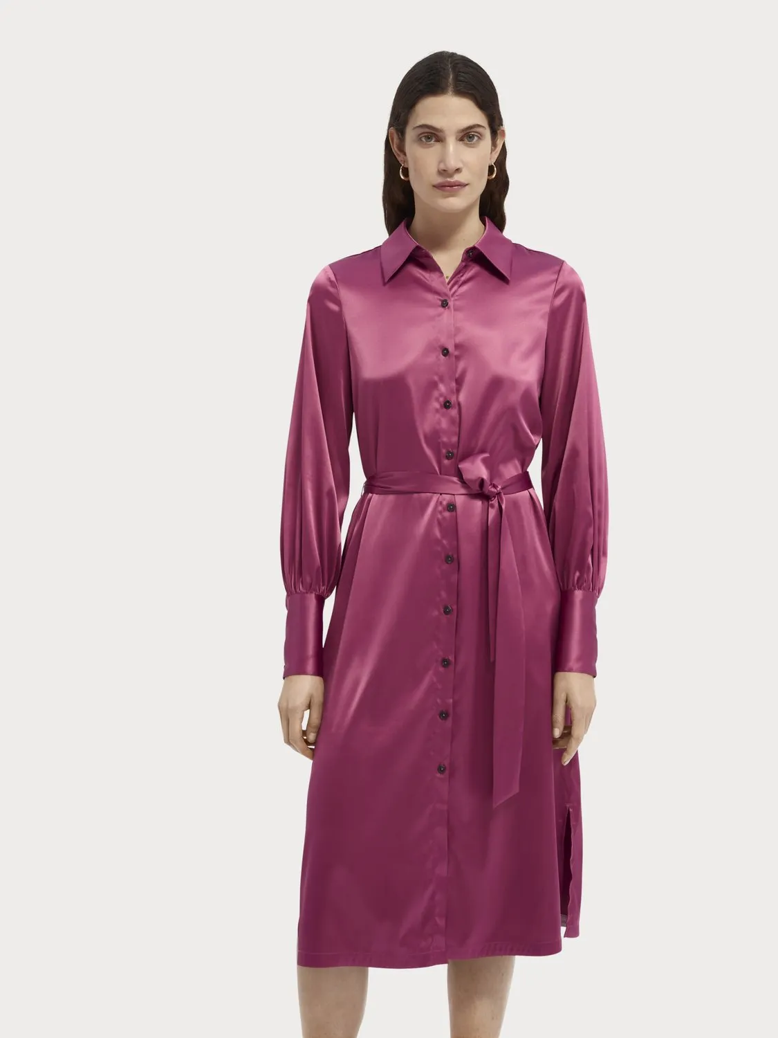 Shirtdress in Orchid