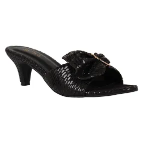 Tao Paris Kay 10017-01 Black Patterned Heels