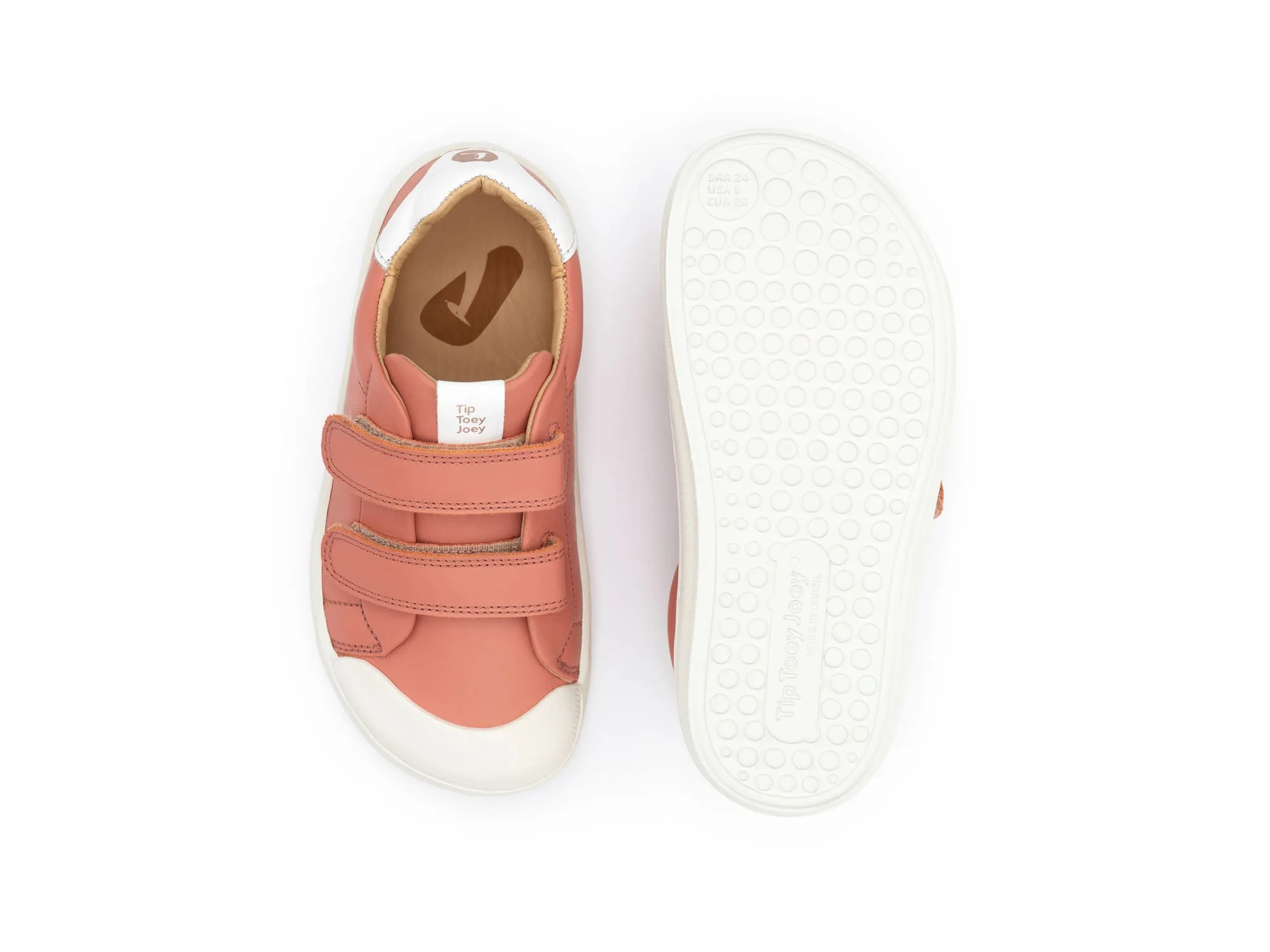 Tip Toey Joey Girl's Ramp Sneakers - Rosa Seco / White