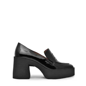 Yoko Black Patent Leather Chunky Loafers